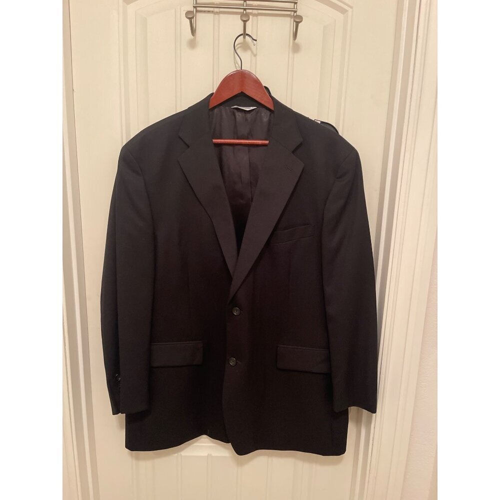Joseph & Feiss International Mens Black Wool Blazer‎ Size 46 Regular